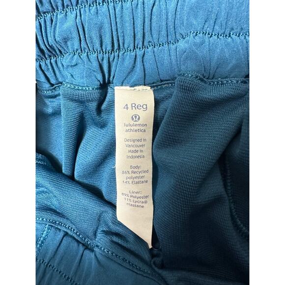 Lululemon Vibrant Blue Athletic High Performance Shorts Size 4 Regular - Picture 4 of 9